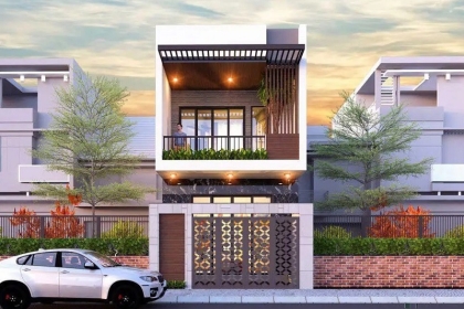 Thiết kế 3D nhà phố 