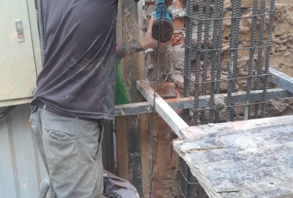 TRỤ CỘT NHÀ 25x500 CHO NHÀ 8 TẦNG
